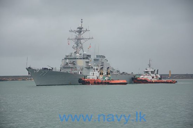 USS O'kane arrives in Colombo Sri Lanka