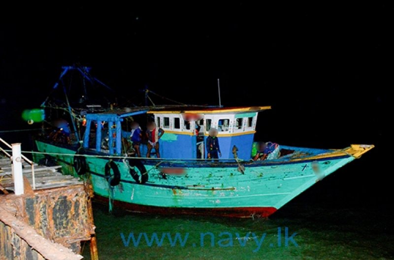 Navy seizes an Indian trawler poaching in Sri Lankan waters