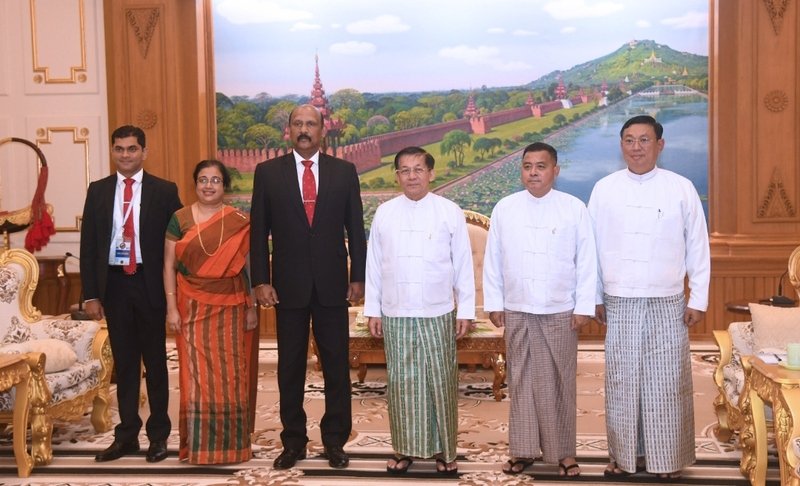 Defence Secretary meets  Myanmar PM
