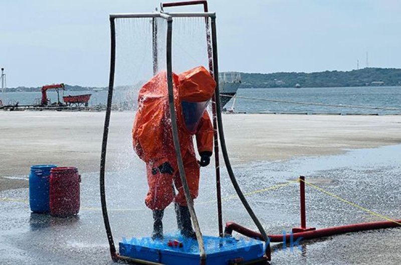 Navy conducts CBRN practical exercise in Trincomalee