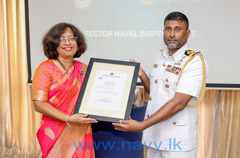 SL Navy Inspectorate achieves ISO 9001:2015 certification