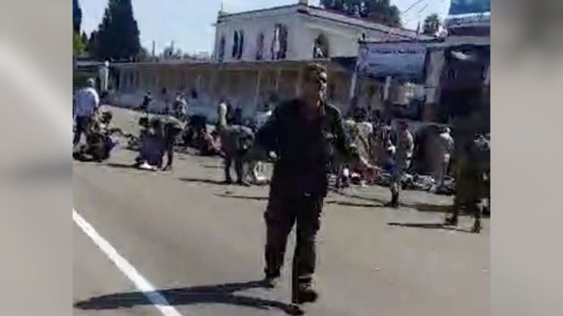 Nearly 100 killed in drone attack on Syrian military academy