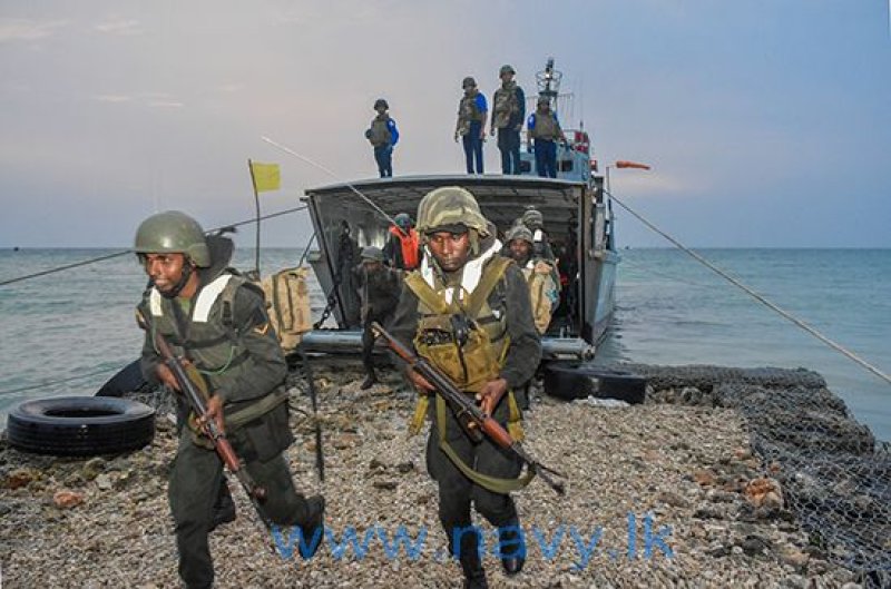 Navy organizes amphibious exercise in Palaitivu Island