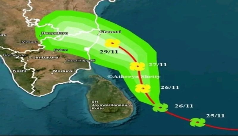 Very heavy showers above 150 mm are likely at some districts