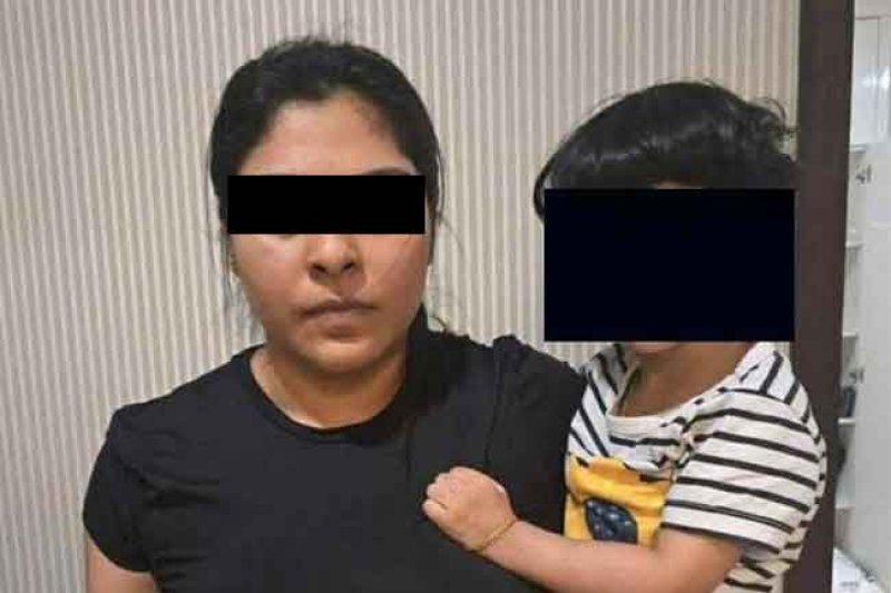 Woman and Child arrested with Kehelbaddara Padme land in SL