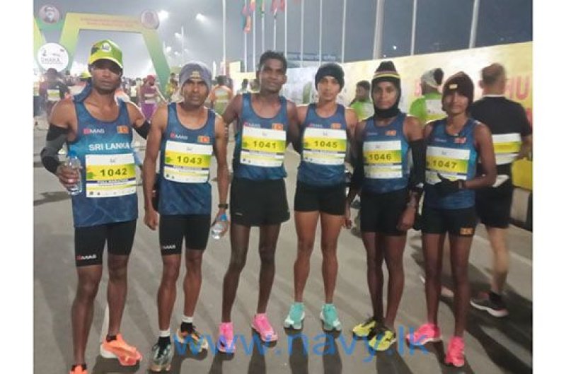 Seaman RD Karunarathna wins 7th place in Dhaka Marathon 2024