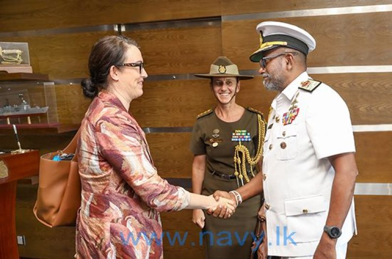 Assistant Sec North &amp; S/A of the ADD meets Navy Commander 
