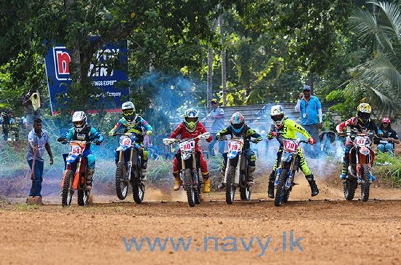 Navy riders in &lsquo;Mahameruwa Rally Supercross - 2024&rsquo;