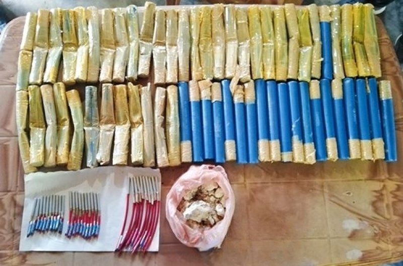 Navy recovers commercial explosive cache from Mannar