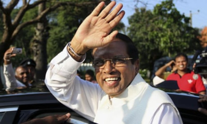 Ex-President Maithripala appears before Bribery Commission