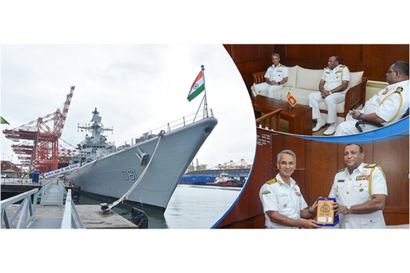INS &lsquo;Delhi&rsquo; arrives in Colombo