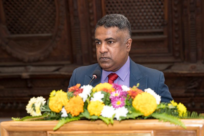 Colonel Nalin Herath speaks at South Asian Think Tanks Forum