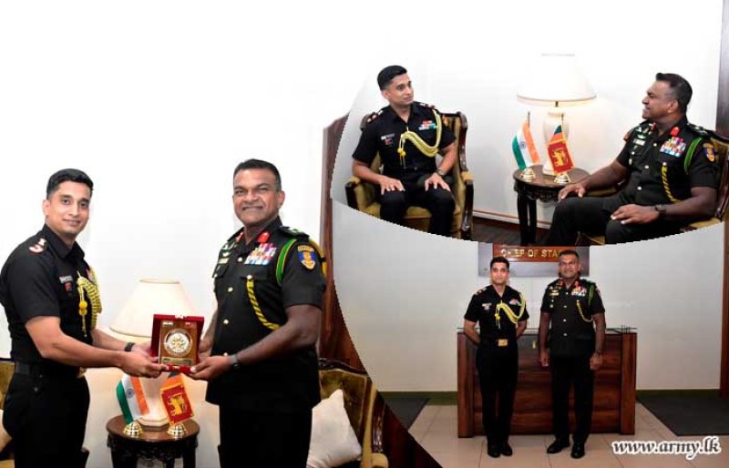 Indian ADA Meets COS of the Sri Lanka Army