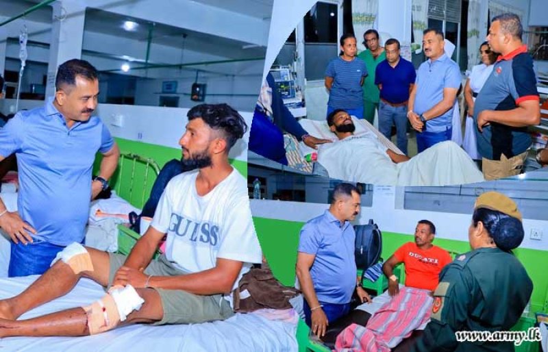 Army Commander visits the injured of Fox Hill Tragedy