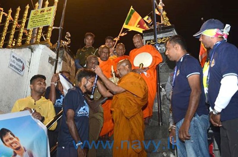 RA Liyanage sets Serendib World Record climbing Adam's Peak
