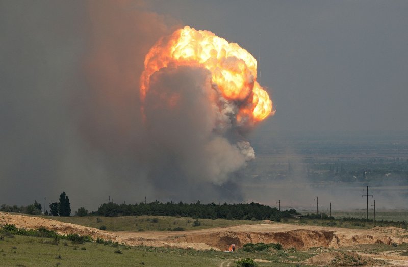 Large explosions at Russian ammunition depot east of Moscow
