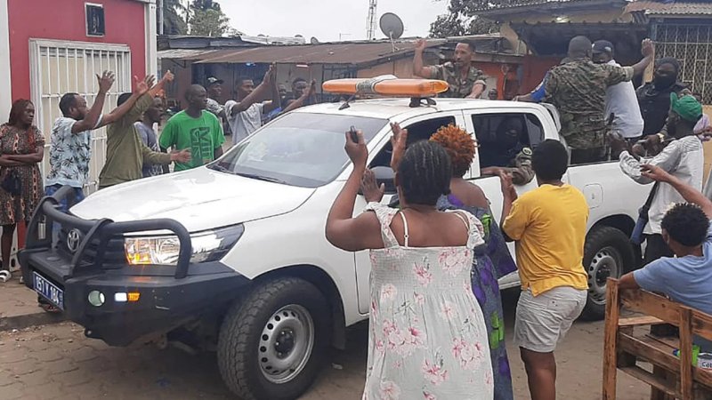 Celebrations in Gabon after military seizure the power