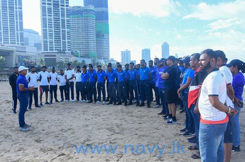 Navy joins hands for tree planting initiative at Galle Face