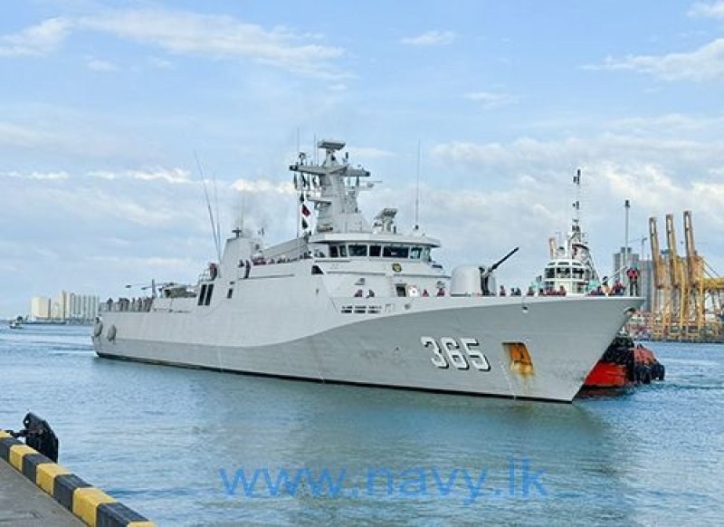 KRI DIPONEGORO- 365 arrives at port of Colombo