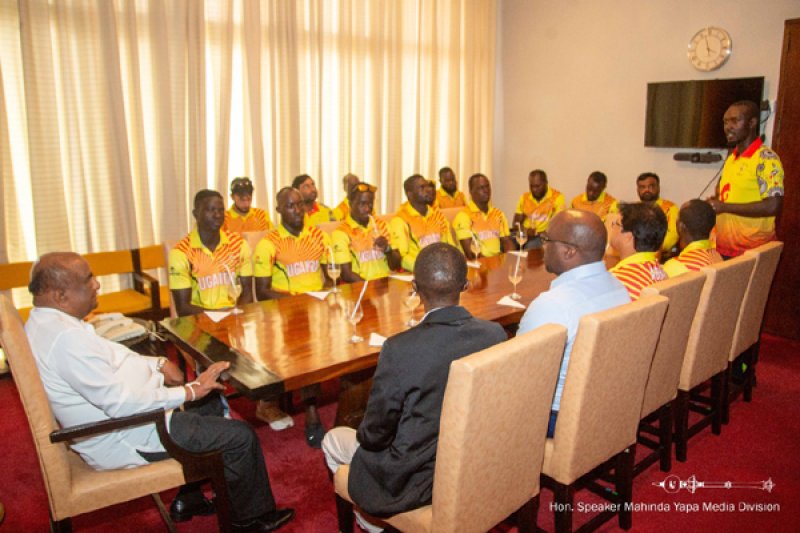Ugandan National Cricket Team meets the Hon. Speaker