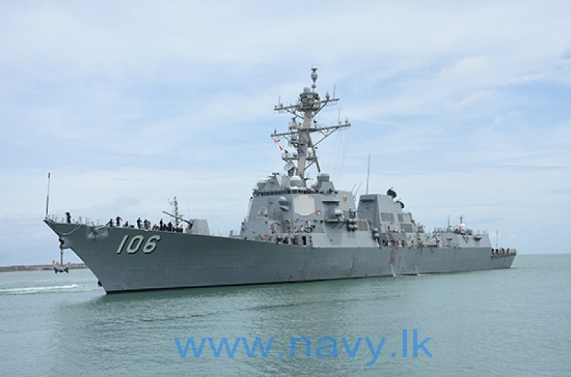 USS Stockdale arrives in Colombo