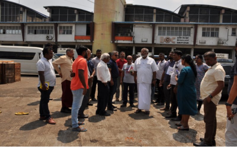 Minister of Fisheries  visits at Peliyagoda Fish Market 