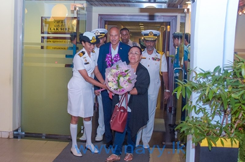 Chief of Defence Forces Seychelles arrives the island 