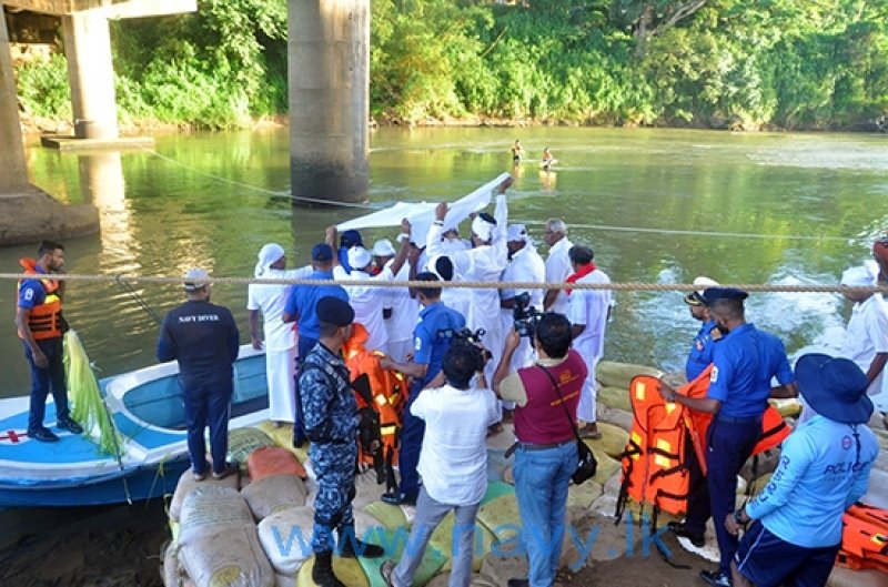 Water-cutting ceremony of Esala Perahera held at Gatambe