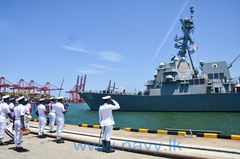USS Michael Murphy arrives in Colombo