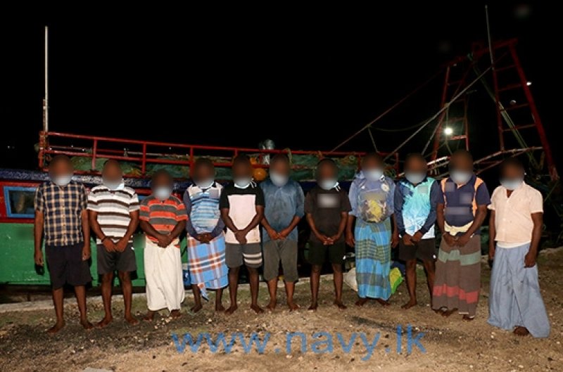 Navy seizes an Indian trawler poaching in Sri Lankan waters