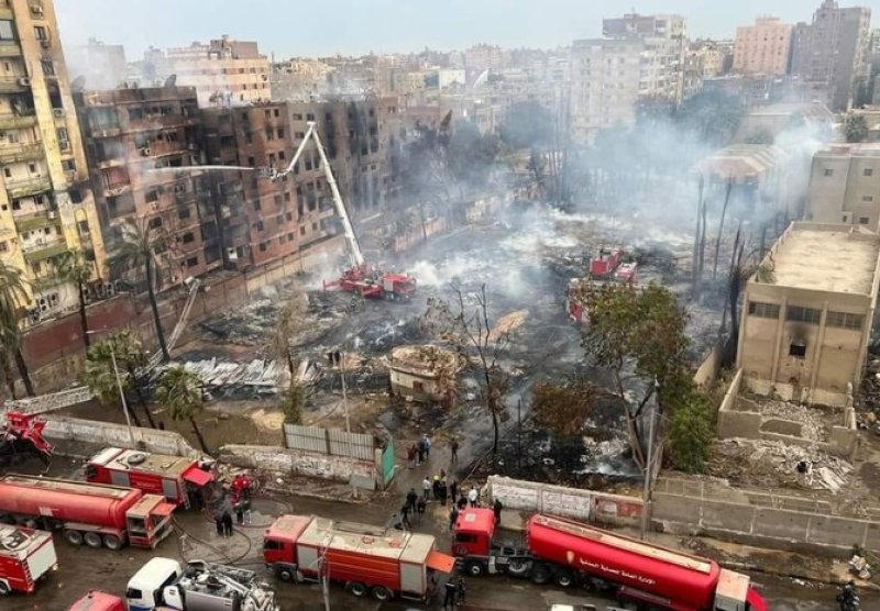 Egypt's Al-Ahram film studio engulfed by fire