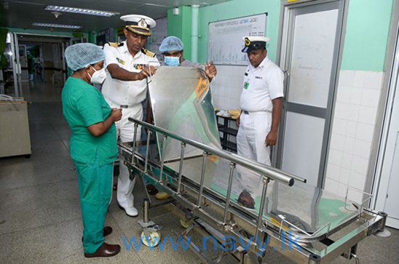 Sri Lanka Navy restores equipment at Lady Ridgeway Hospital