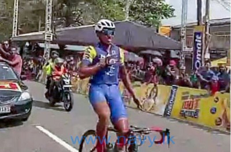Navy cyclist wins first place in Meegoda Cycling Race &ndash; 2024