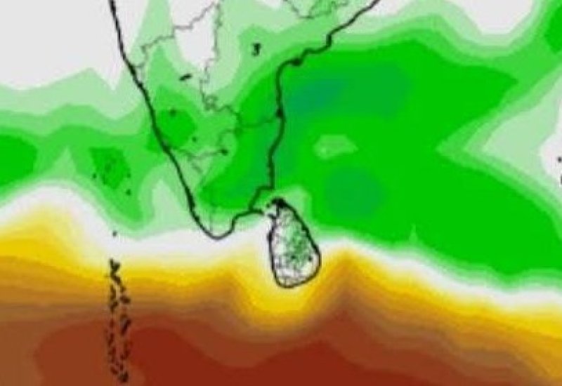 Atmospheric disturbance moves away from Sri Lanka,75mm rainfall possible in some areas