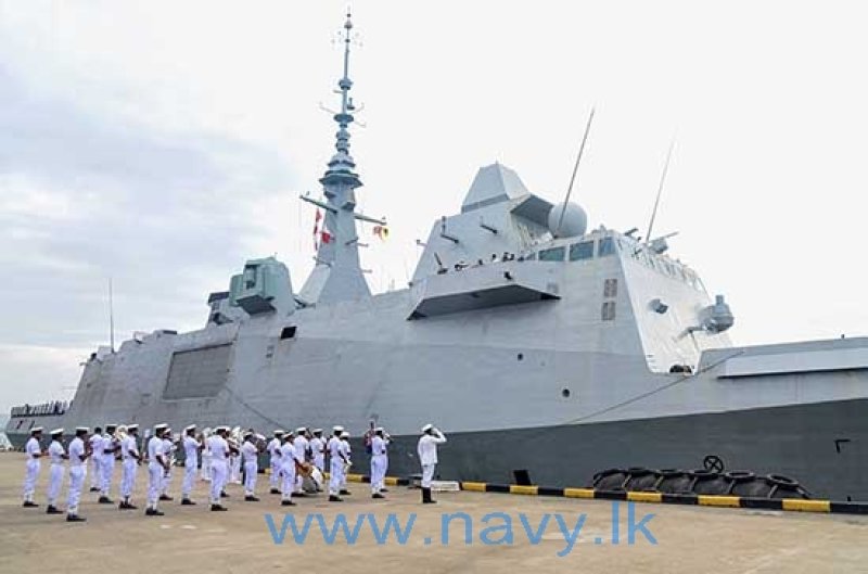 French Navy Ship PROVENCE arrives in Colombo