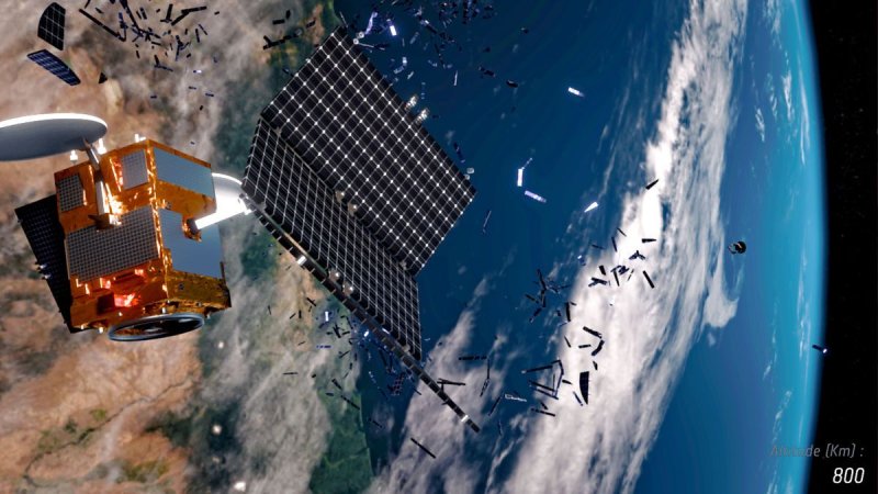 Russian satellite breaks up in 100 pieces of debris in space