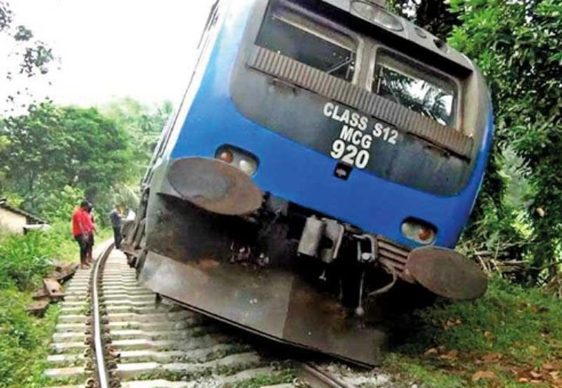 Train services  disrupted due to a derailment