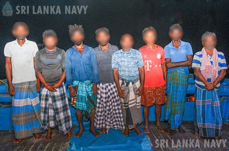 Navy seizes 05 Indian fishing boats poaching in SL waters