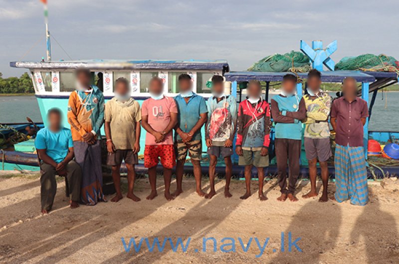 Navy seizes a poaching trawler in northern waters
