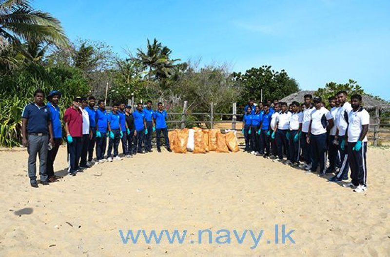 Navy conducts beach cleaning programme  