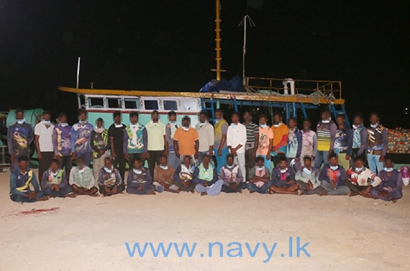 Navy seizes 03 Indian fishing boats poaching in SL waters w