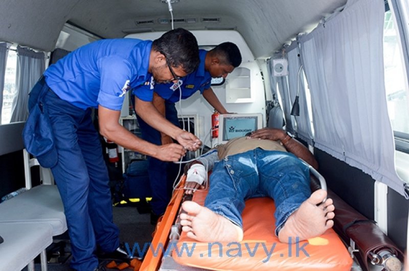 Navy assists Transfer of ill Fisherman to National Hospital
