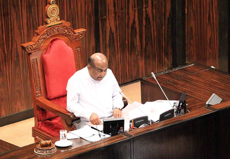 No-faith motion against Speaker Mahinda Yapa defeated