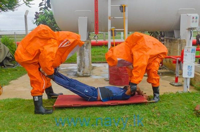 Navy conducts CBRN training programme in Hambantota
