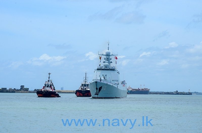 Chinese People's Liberation warships arrive in Colombo 