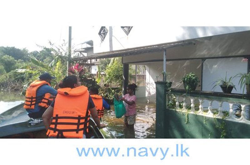 Sri Lanka Navy intensified its emergency relief operations 