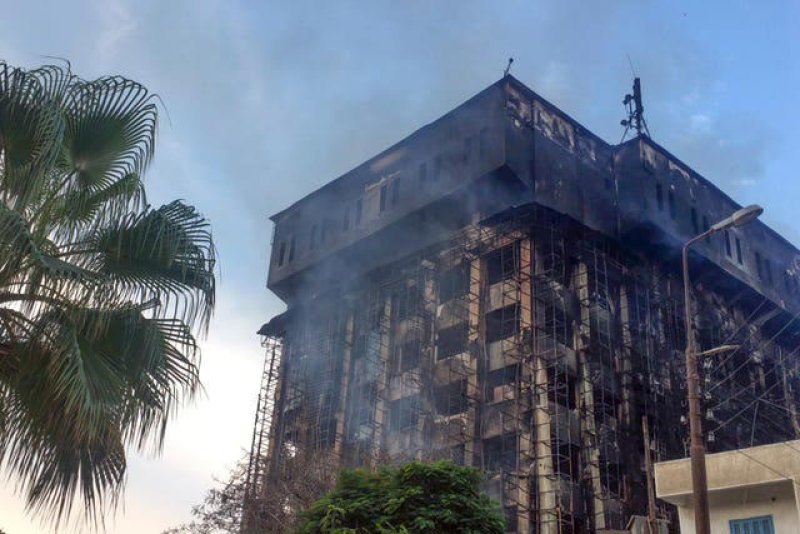 Egypt fire: At least 38 injured in blaze at police complex