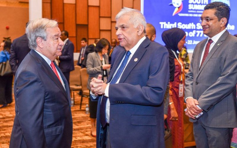 President Ranil meets leaders during G77 &amp; China summit
