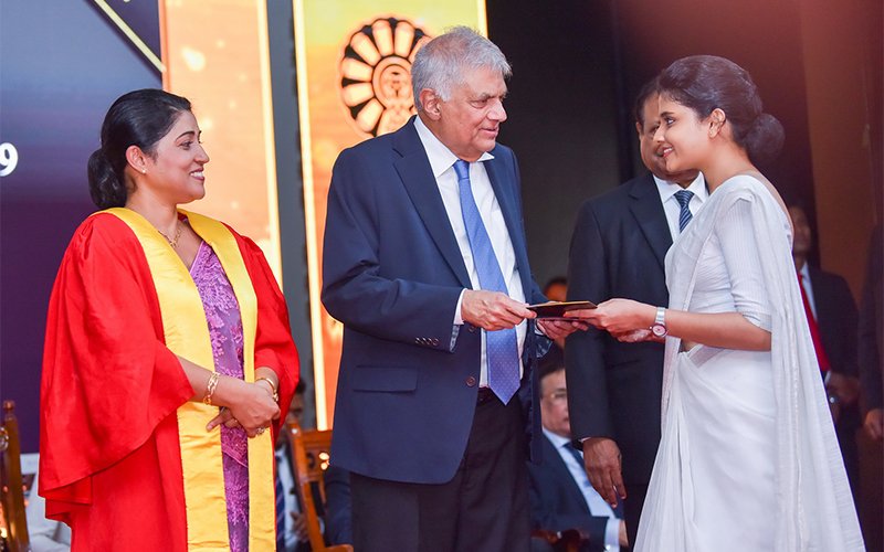 President  Addressed  Annual prize giving of Anula Vidyalaya