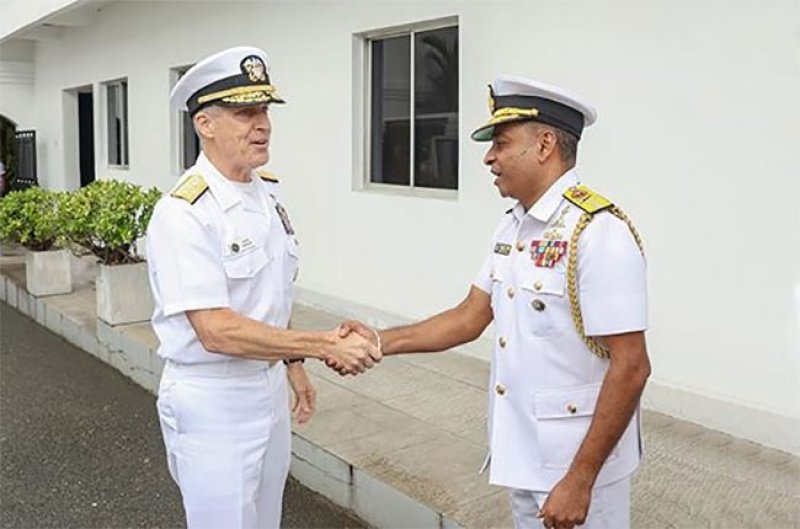 U.S. Pacific Fleet Commander Meets Sri Lanka Navy Chief
